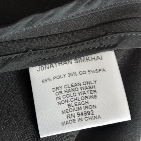 NWT Jonathan Simkhai 2 Angle Colorblock A-Line Dress - Picture 9 of 9